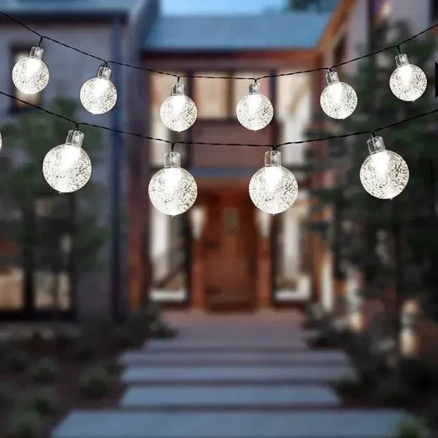 Guirlande lumineuse LED solaire d'extérieur - étanche - pour jardin