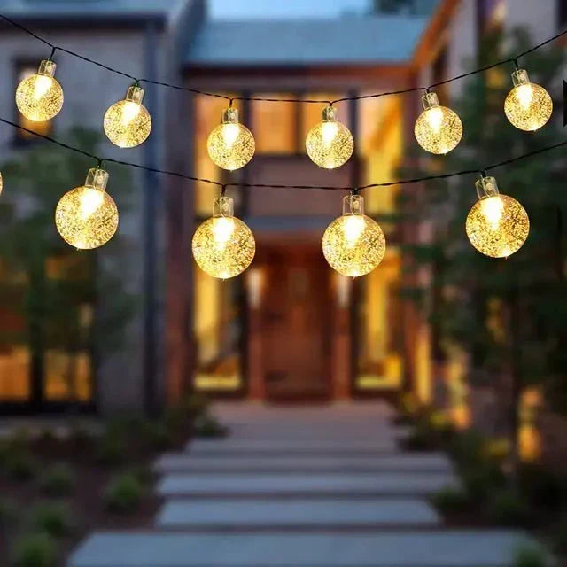 Guirlande lumineuse LED solaire d'extérieur - étanche - pour jardin