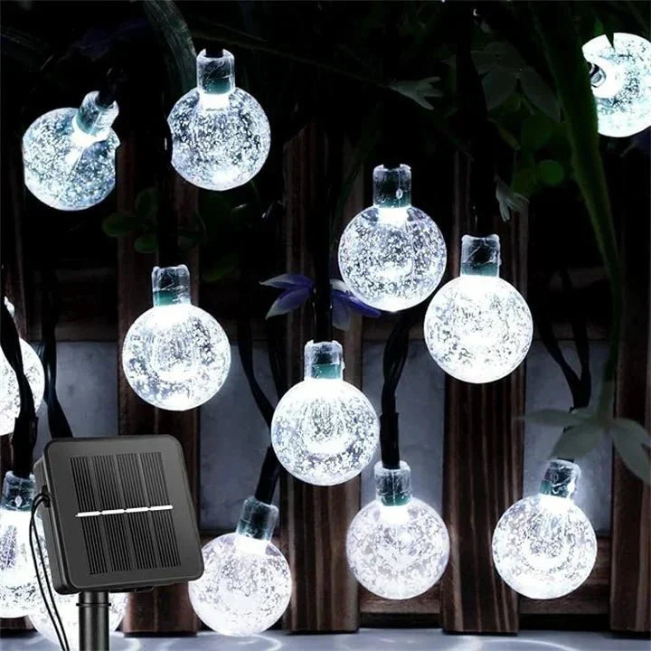 Guirlande lumineuse LED solaire d'extérieur - étanche - pour jardin