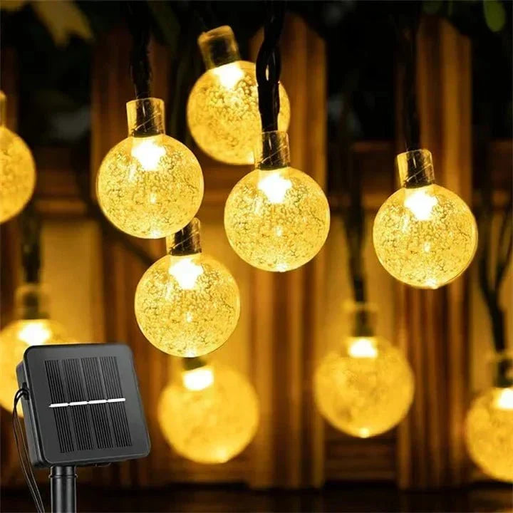 Guirlande lumineuse LED solaire d'extérieur - étanche - pour jardin