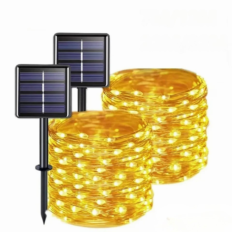 Guirlande lumineuse solaire écologique pour extérieur