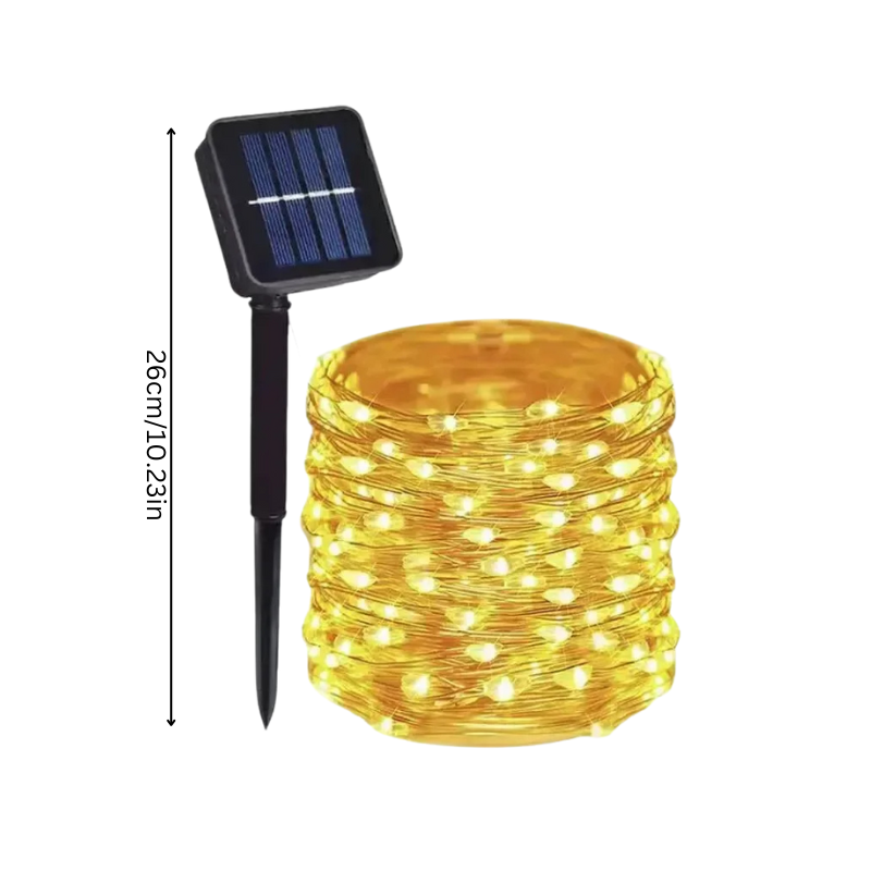 Guirlande lumineuse solaire écologique pour extérieur