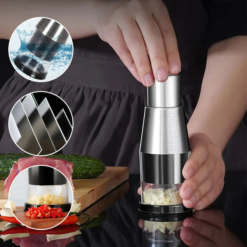 Hachoir à ail au design pratique – confort et rapidité en cuisine