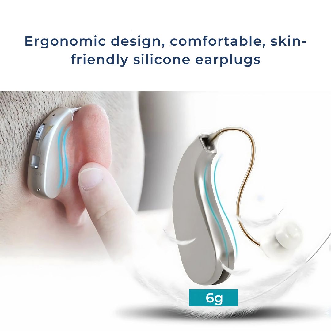 HearingPlus Rechargeable Digital Hearing Aid | for Clear Sound Amplification - Comfortable - Adapted for Daily Use Olvoria