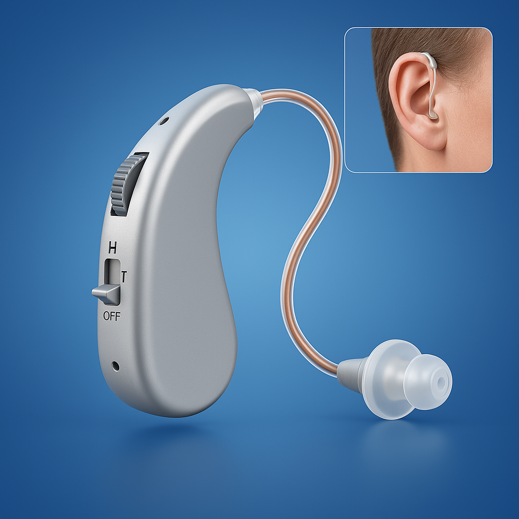 HearingPlus Rechargeable Digital Hearing Aid | for Clear Sound Amplification - Comfortable - Adapted for Daily Use Olvoria