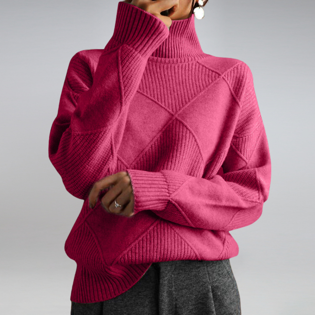 Heidi-Mode | Women's Cashmere Turtleneck Jumper - Winter Special