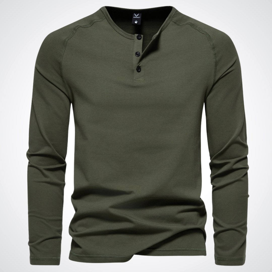 Henley à manches longues pour homme