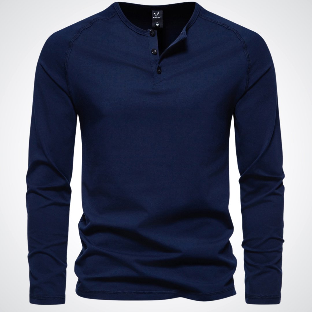 Henley à manches longues pour homme