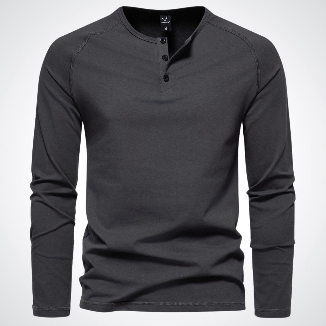 Henley à manches longues pour homme