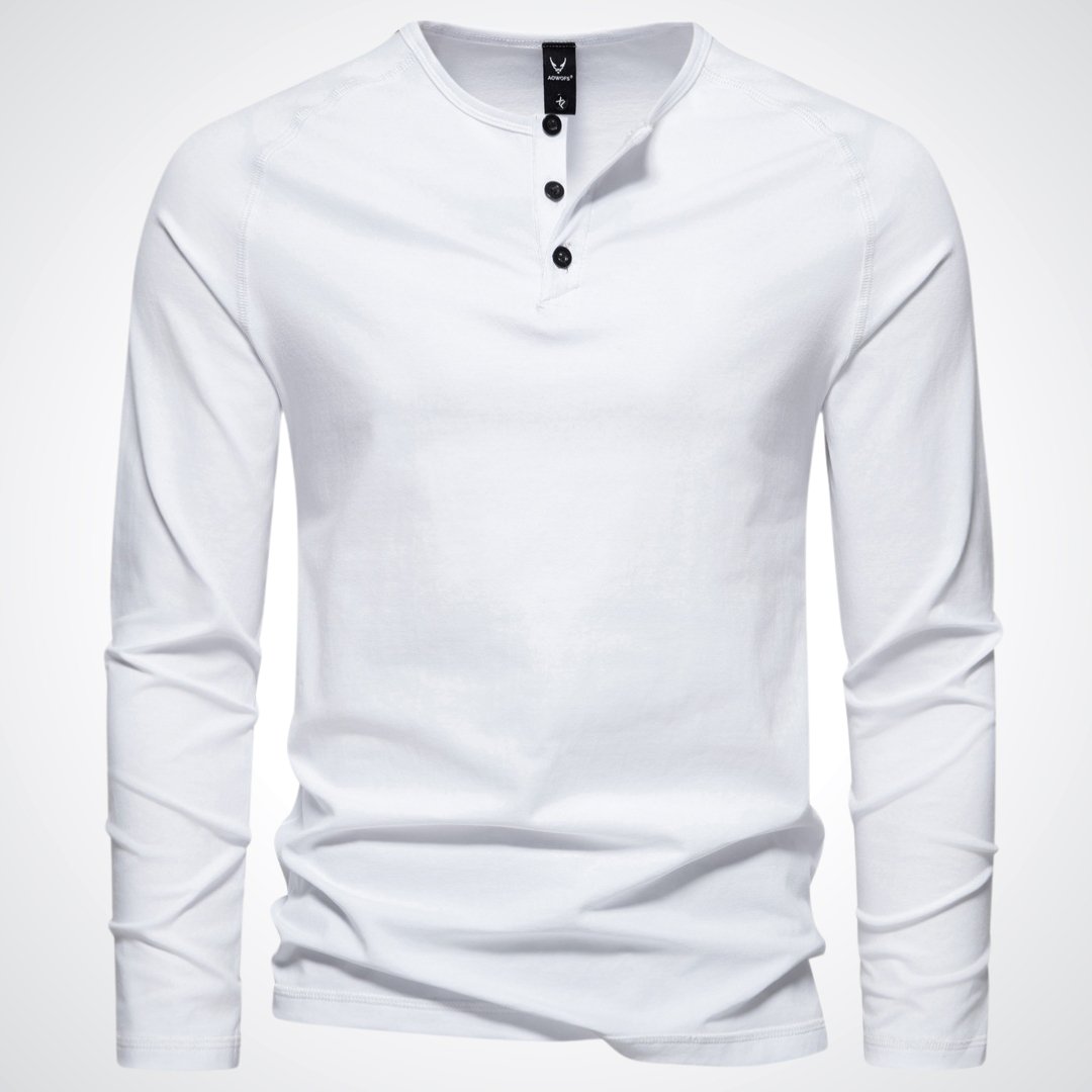 Henley à manches longues pour homme