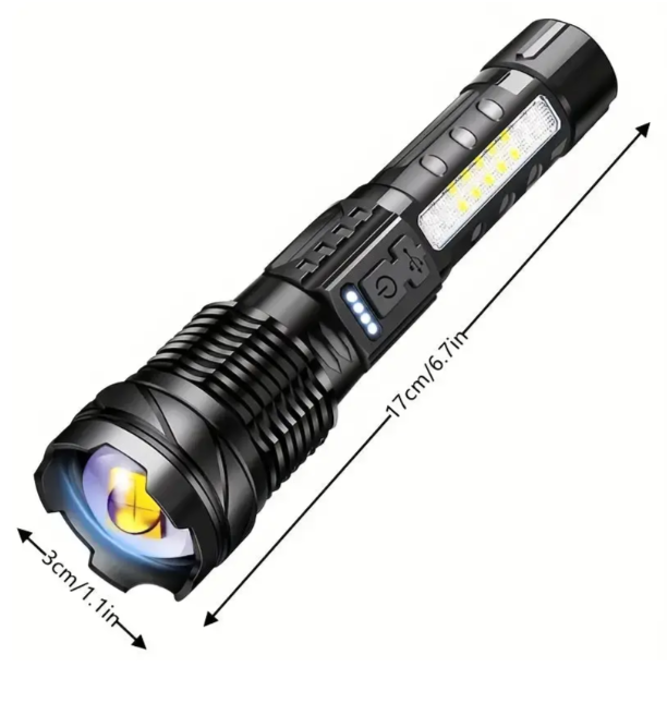 High-Performance Military Flashlight with 5000 Lumens
