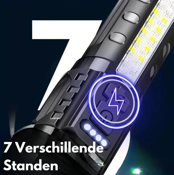 High-Performance Military Flashlight with 5000 Lumens