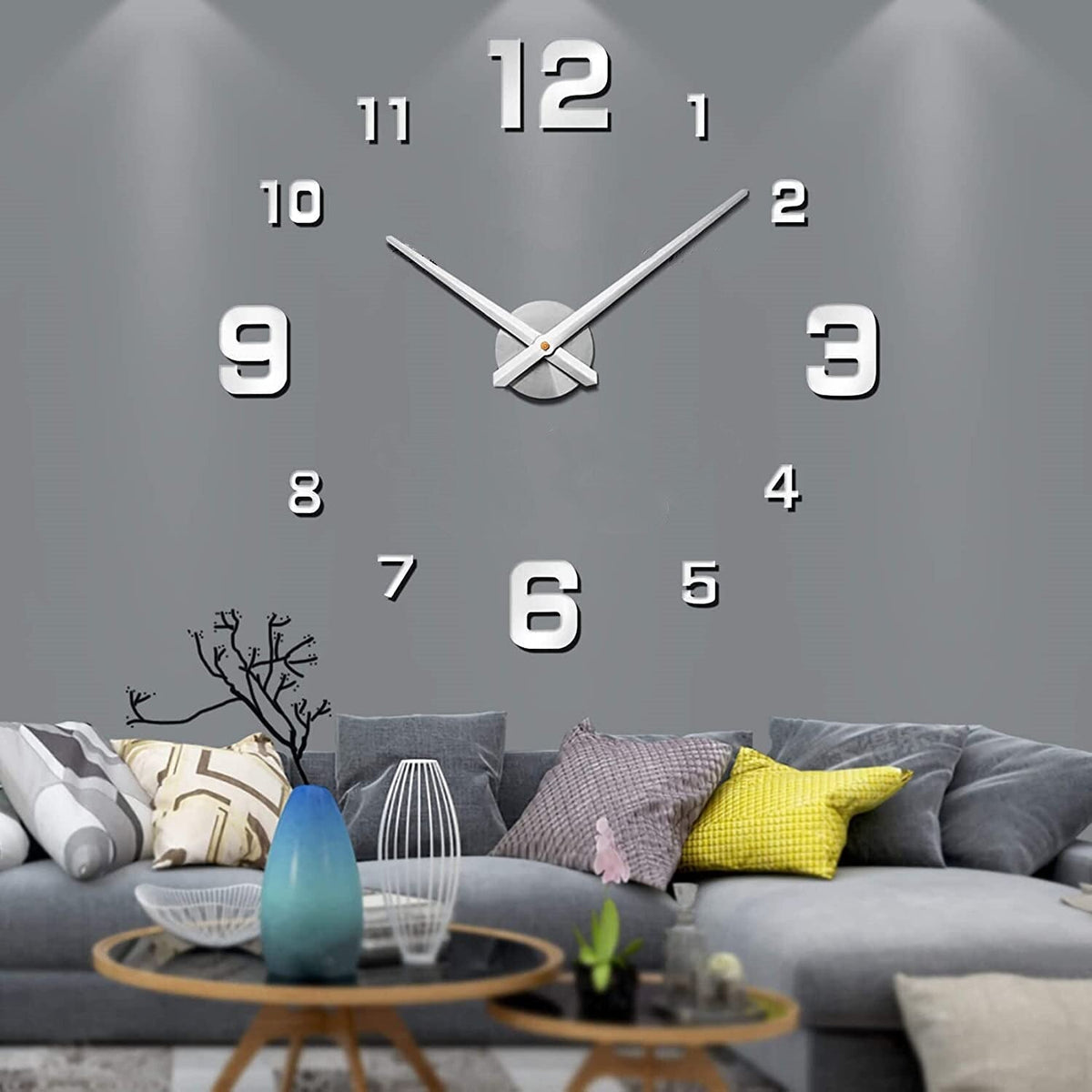 Horloge murale moderne oversized