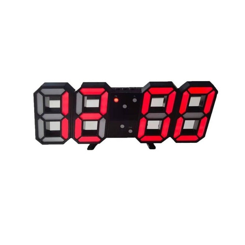 Horloge murale numérique 3D LED – Affichage moderne avec luminosité réglable