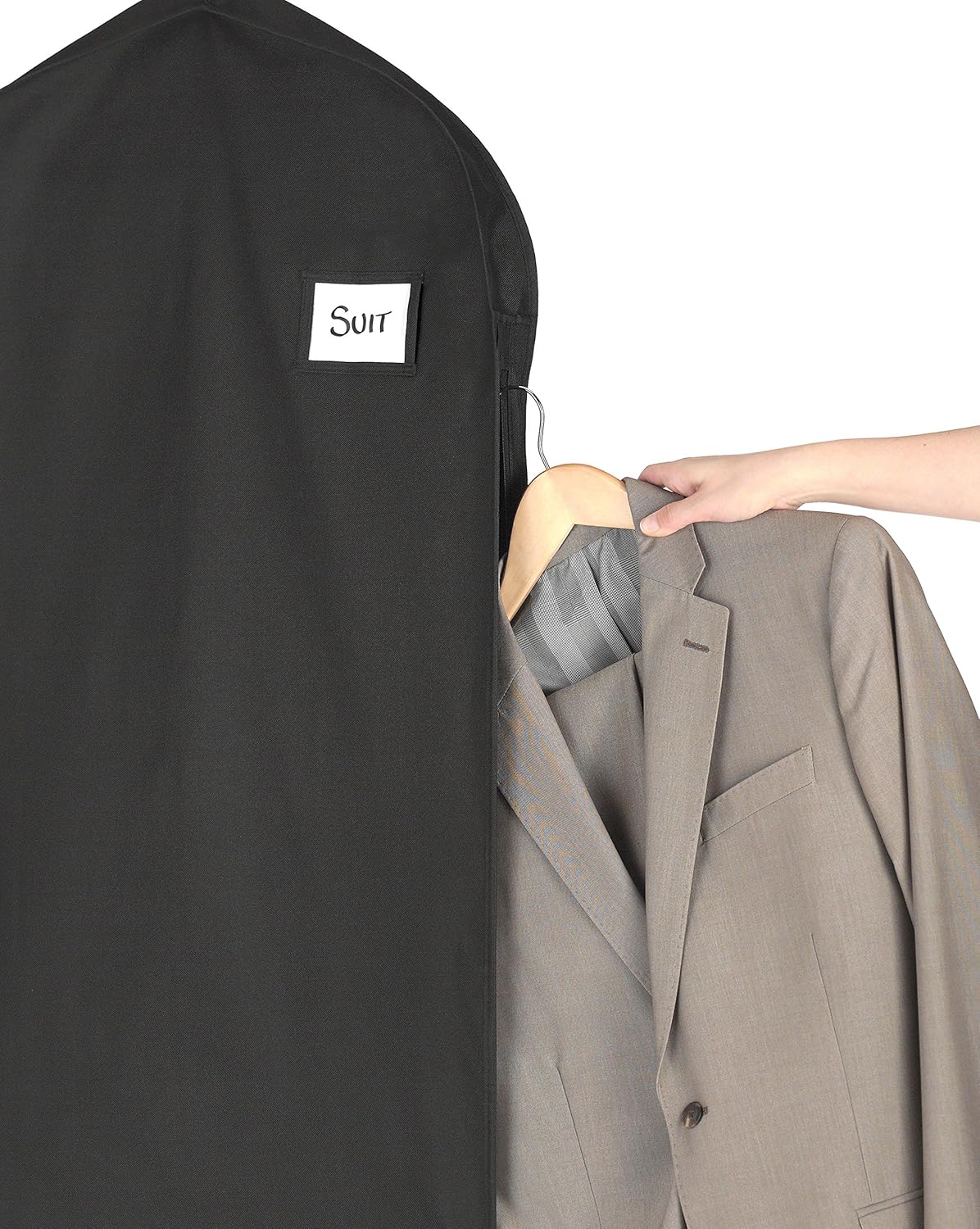 Housse à vêtements de voyage déperlante avec fermeture éclair pour homme et femme