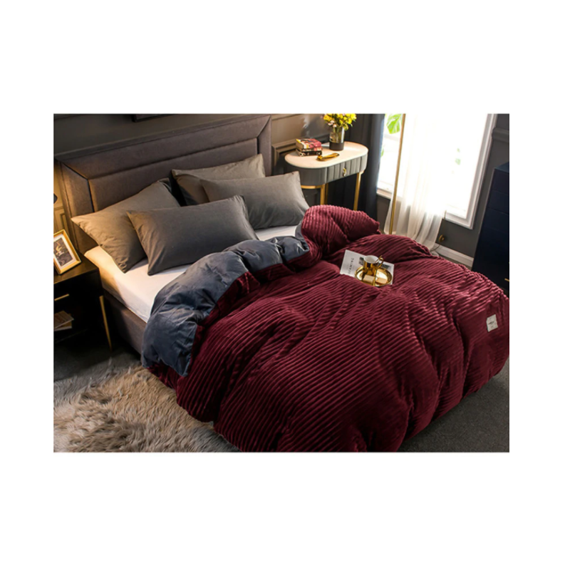 Housse de couette en velours | Housse ultra-chaude pour les jours froids