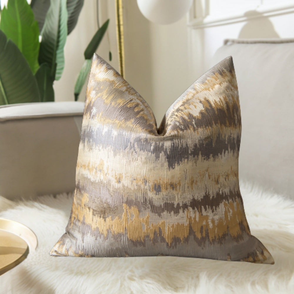 Housse de coussin luxe à motif zébré