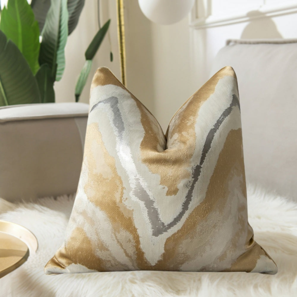 Housse de coussin luxe à motif zébré