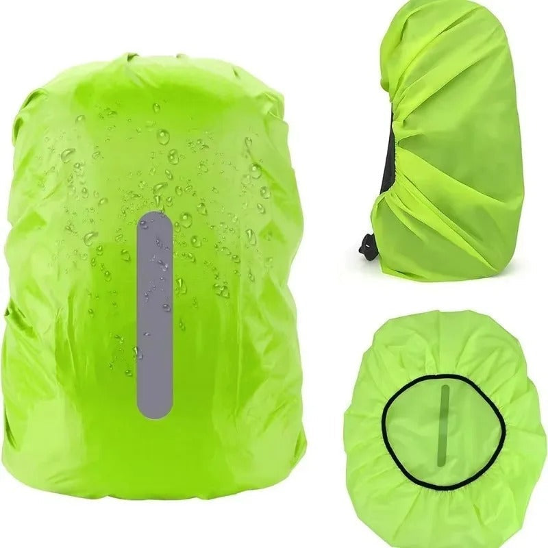Housse de pluie imperméable pour sac à dos mixte - Réfléchissante et ajustable