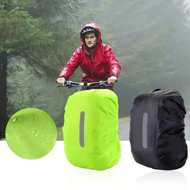 Housse de pluie imperméable pour sac à dos mixte - Réfléchissante et ajustable