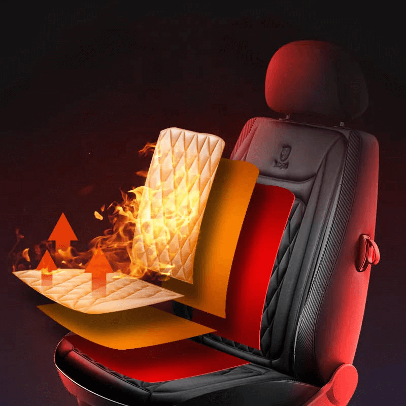 Housse de siège chauffante pour voiture avec contrôle de température ajustable 30℃-65℃ pour voitures, camions et usage domestique