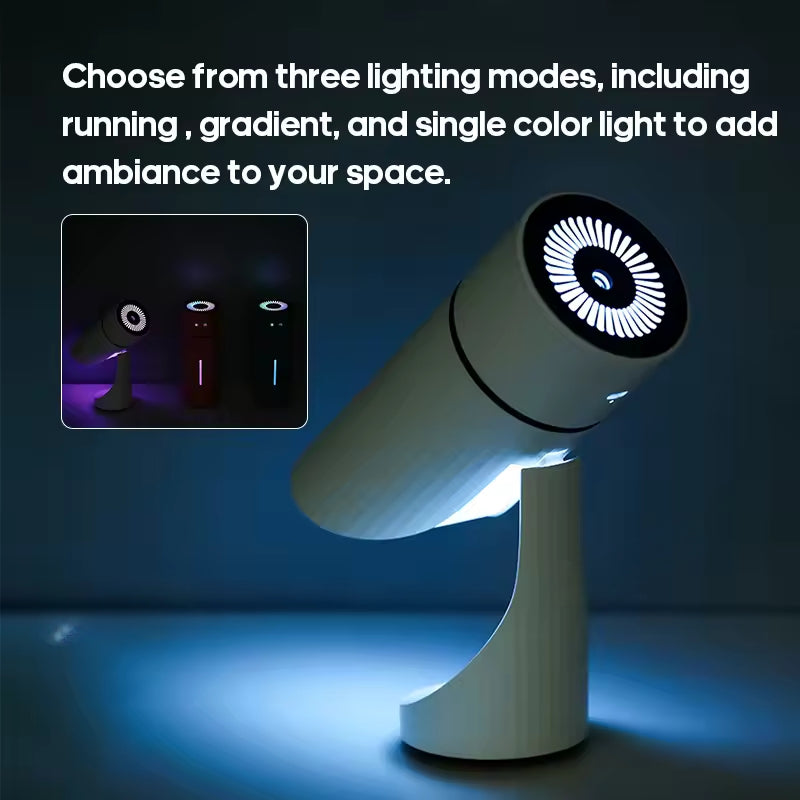 Humidificateur ultrasonique de voyage rechargeable avec éclairage LED