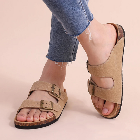 Inesa – Comfort Sandals with Cork Footbed