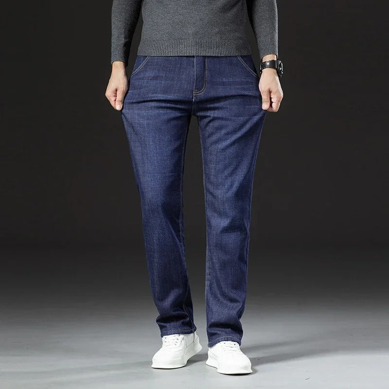 Jean droit pour homme doublé en polaire sherpa