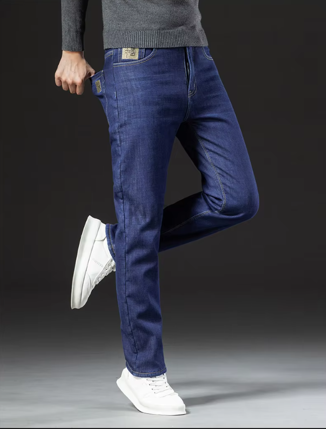 Jean droit pour homme doublé en polaire sherpa