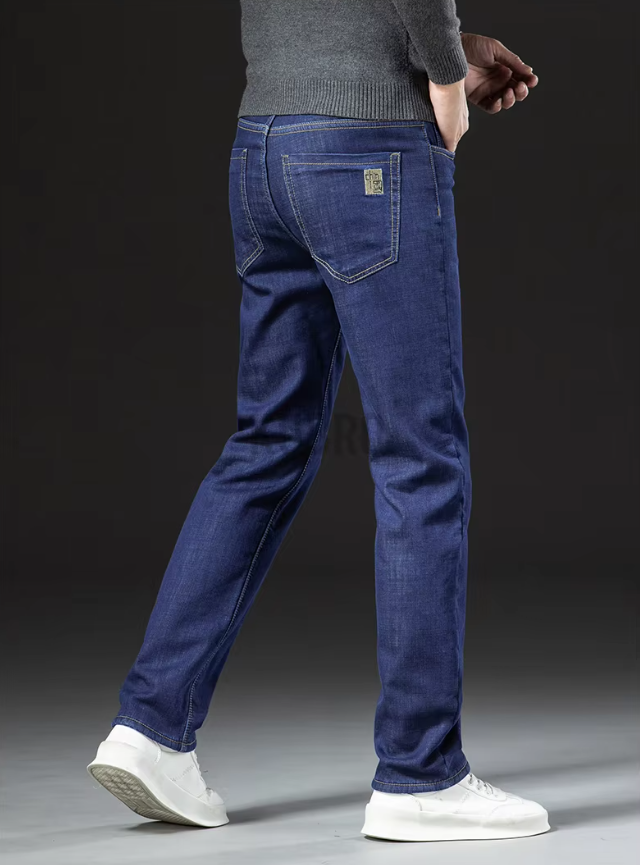 Jean droit pour homme doublé en polaire sherpa