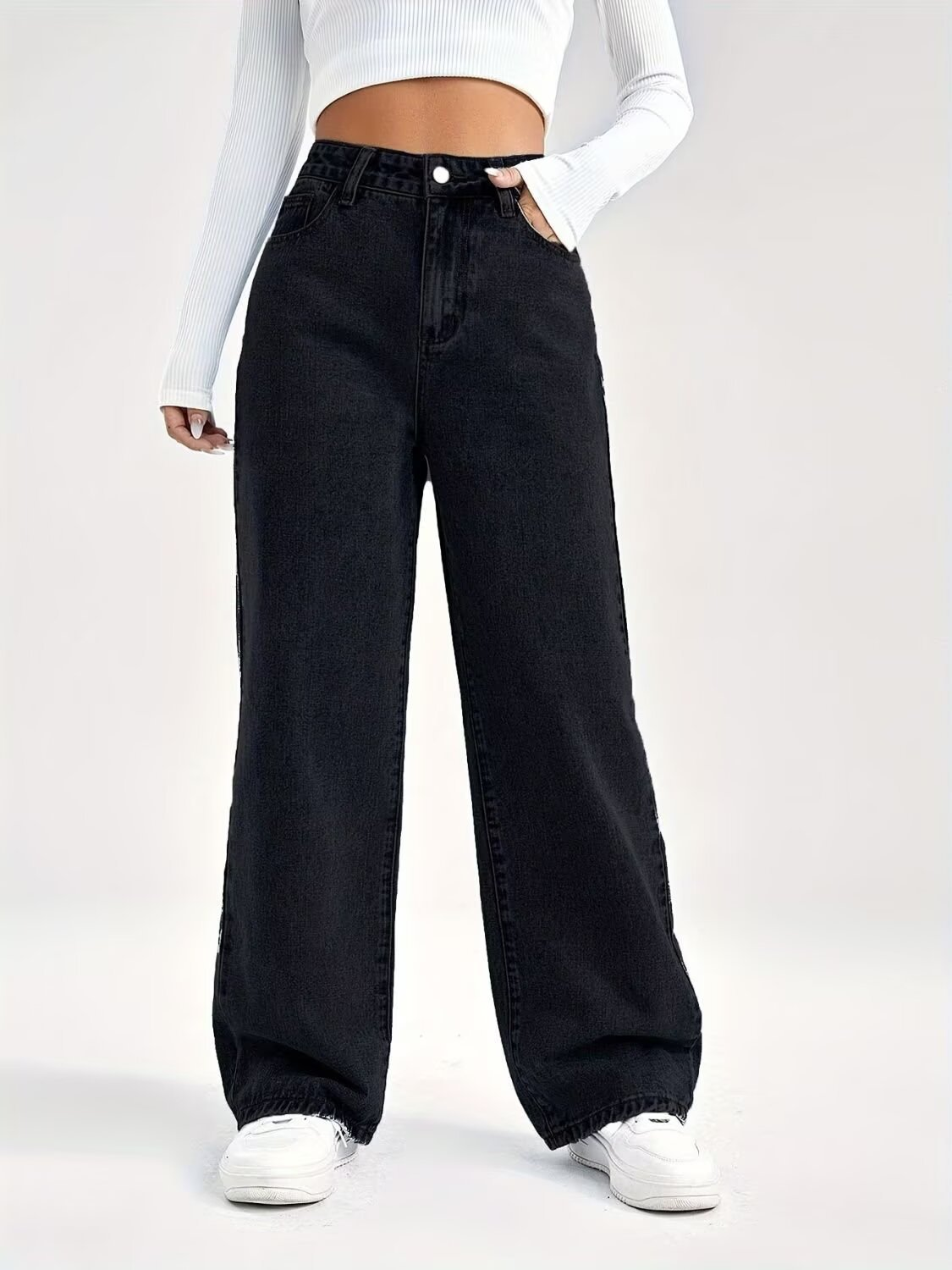 Jean mom taille haute pour femme – intemporel et confortable