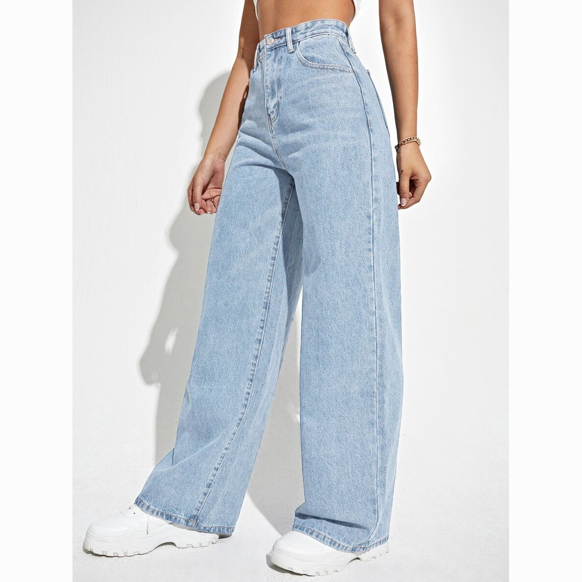 Jean mom taille haute pour femme – intemporel et confortable