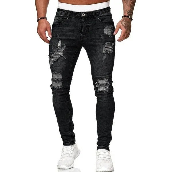 Jean skinny floqué
