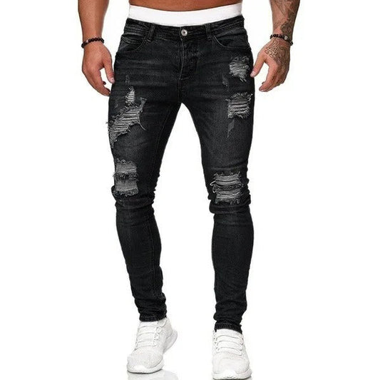 Jean skinny floqué