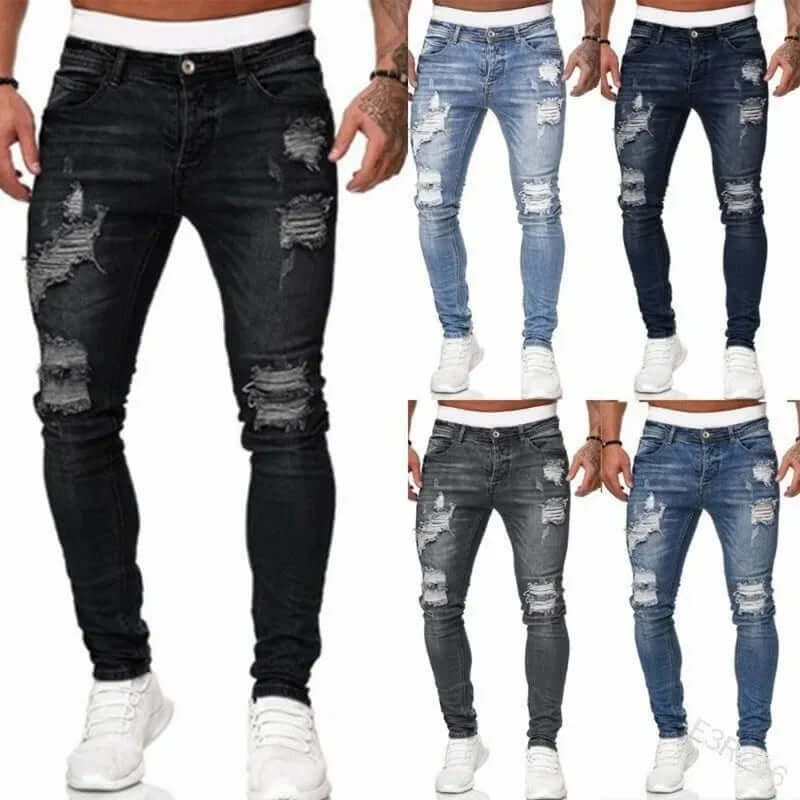 Jean skinny floqué