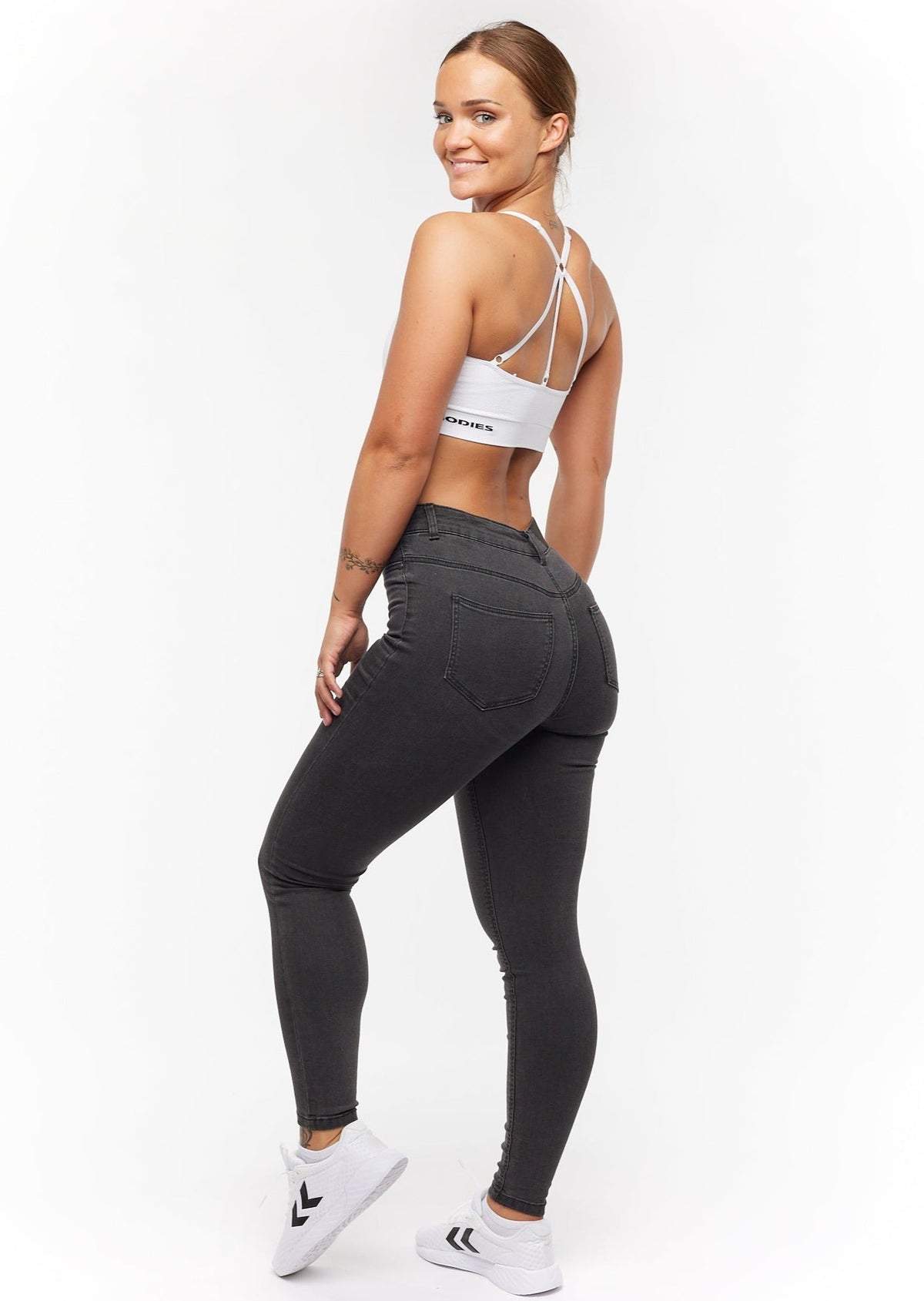 Jean skinny taille haute femme