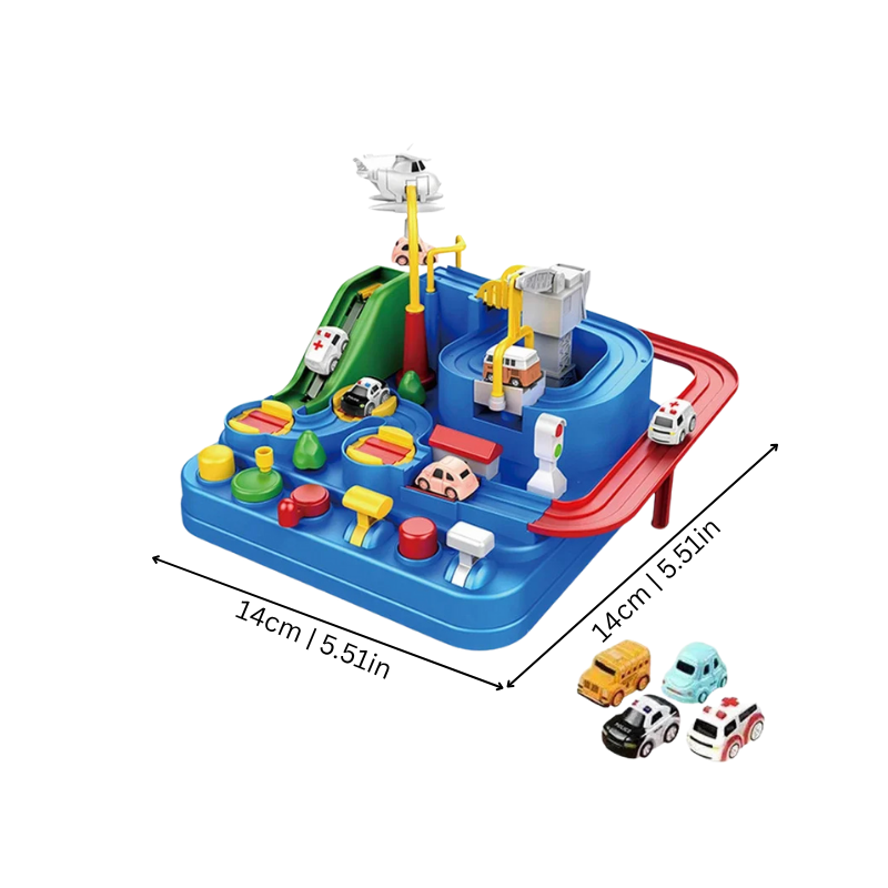 Jeu de circuit automobile labyrinthe interactif mixte pour enfants