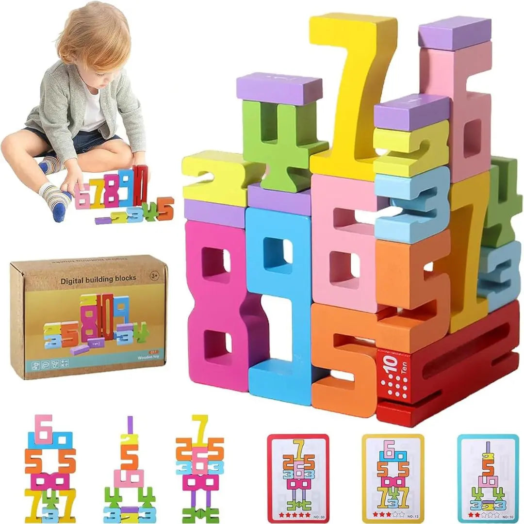 Jeu de construction en bois Montessori
