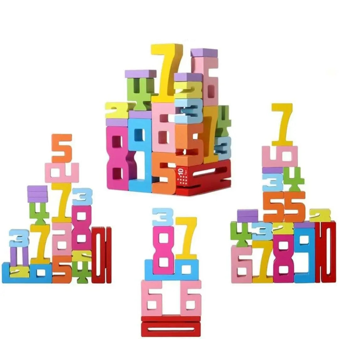 Jeu de construction en bois Montessori