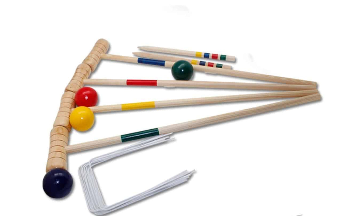 Jeu de croquet en bois