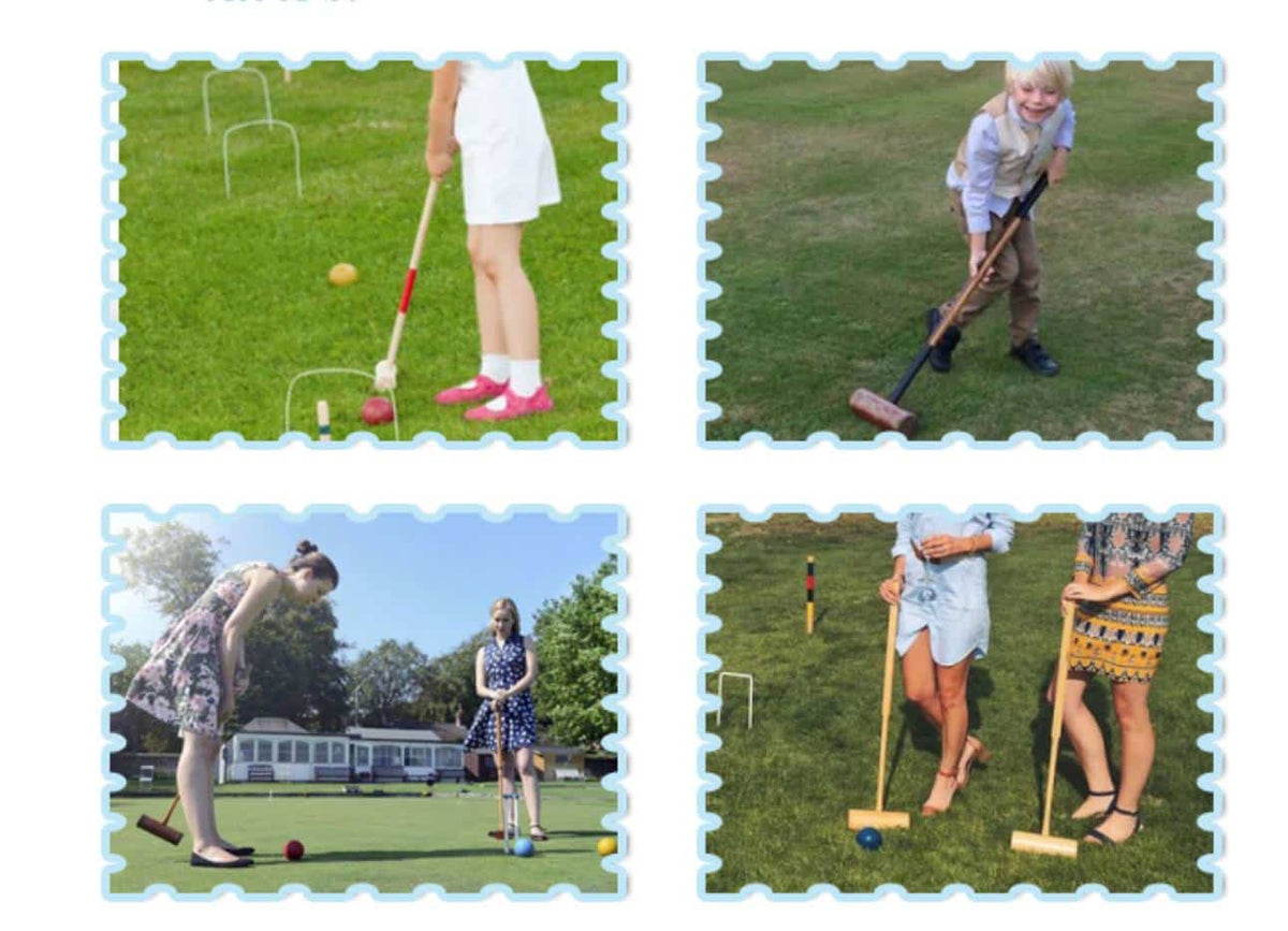 Jeu de croquet en bois