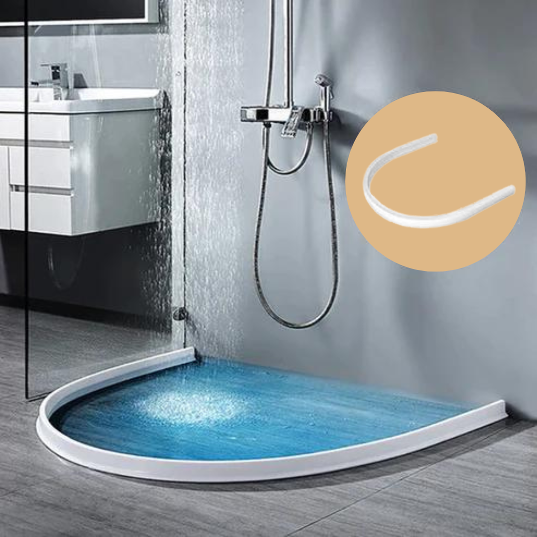 Joint d'étanchéité de douche pour retenue d'eau – maintient le sol de salle de bain sec et prévient les glissades