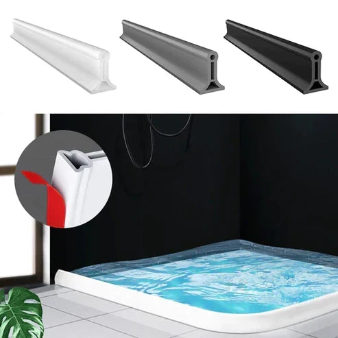 Joint d'étanchéité de douche pour retenue d'eau – maintient le sol de salle de bain sec et prévient les glissades