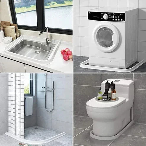Joint d'étanchéité de douche pour retenue d'eau – maintient le sol de salle de bain sec et prévient les glissades
