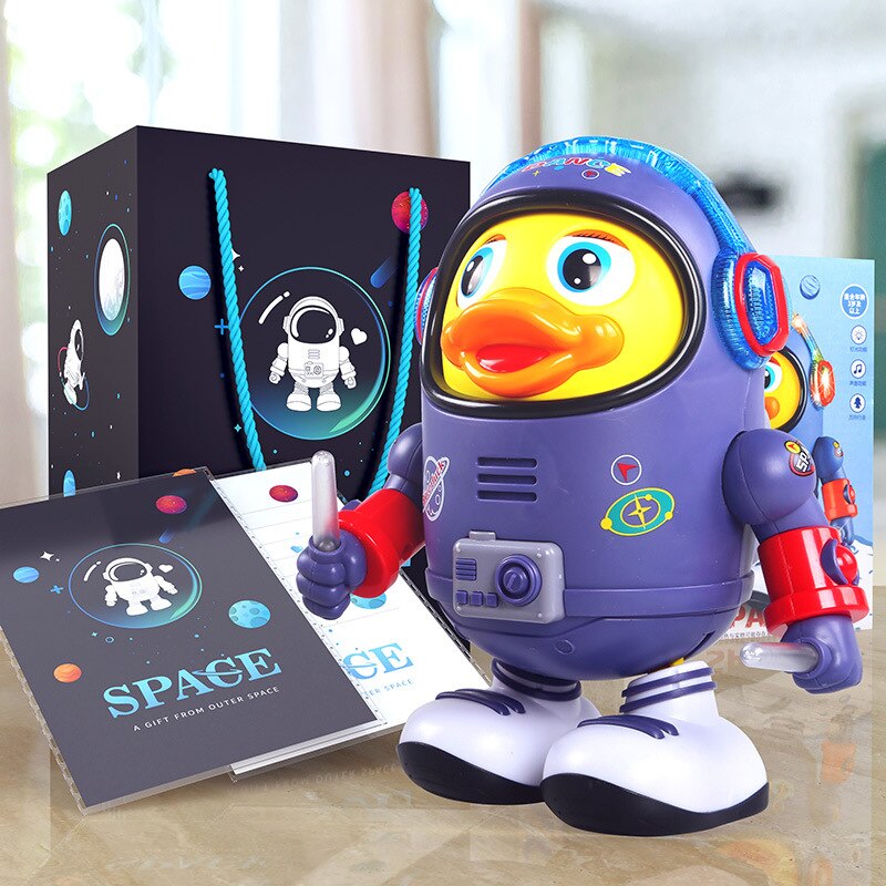 Jouet canard astronaute dansant et musical pour enfants
