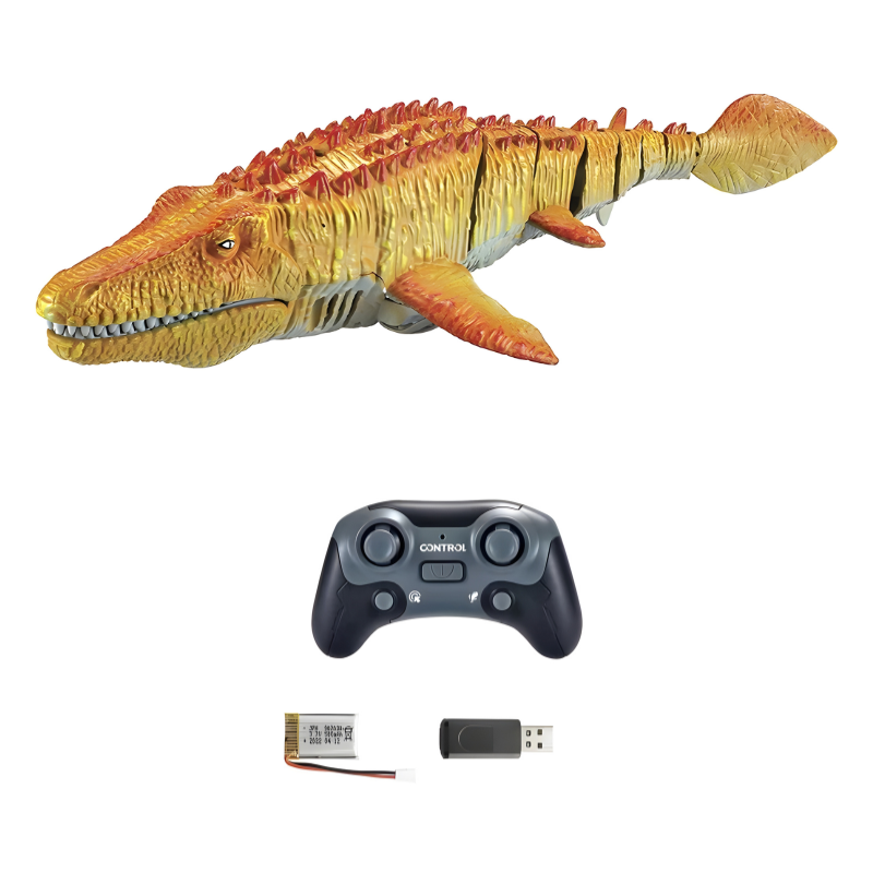 Jouet dinosaure nageur télécommandé pour enfants avec spray d'eau