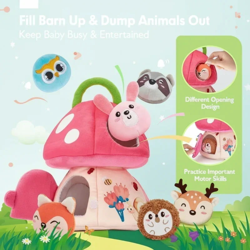 Jouet sensoriel peluche de la forêt