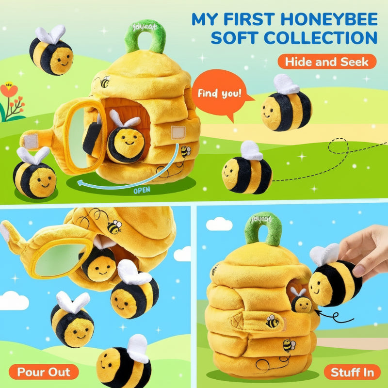Jouet sensoriel peluche de la forêt