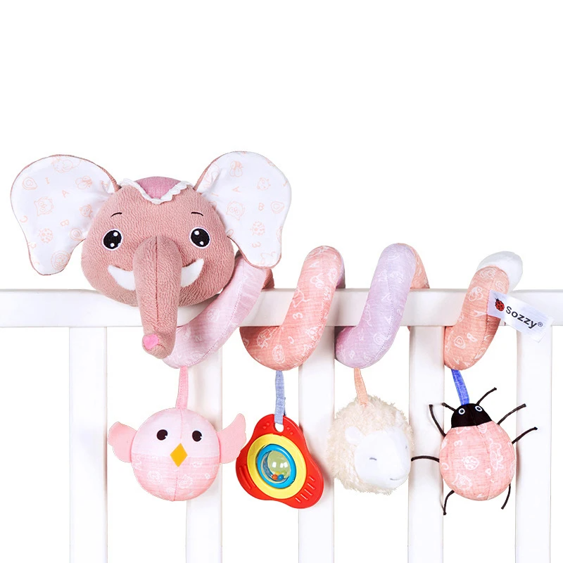 Jouet spirale pour siège auto et poussette bébé pour développement sensoriel