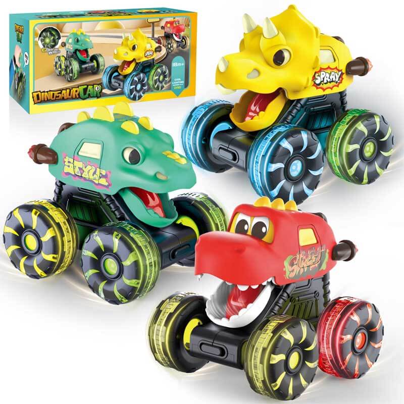 Jouets camions monstres dinosaures pour enfants avec roues LED